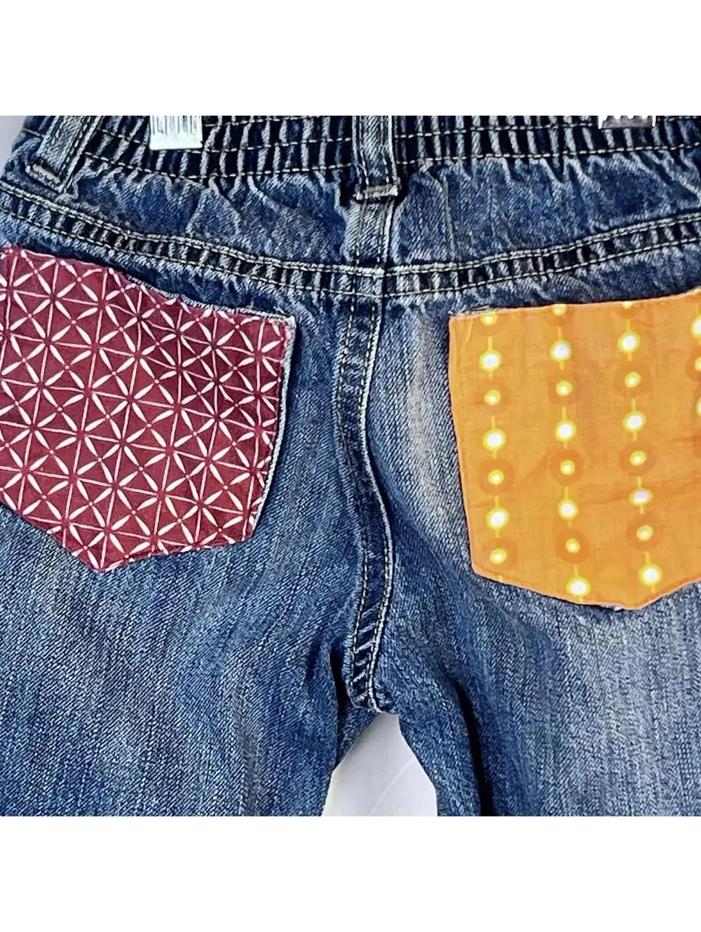 Old Navy Jeans, Unisex Size 12-18 Months, Blue, Denim, Embroidered Turkey, Fall